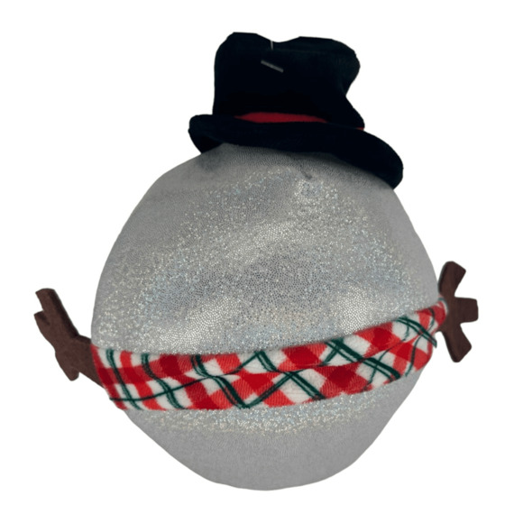 Merry and Bright Snowman Bounce Crinkle Ball Round Dog Toy Winter Christmas‎ - Picture 2 of 4